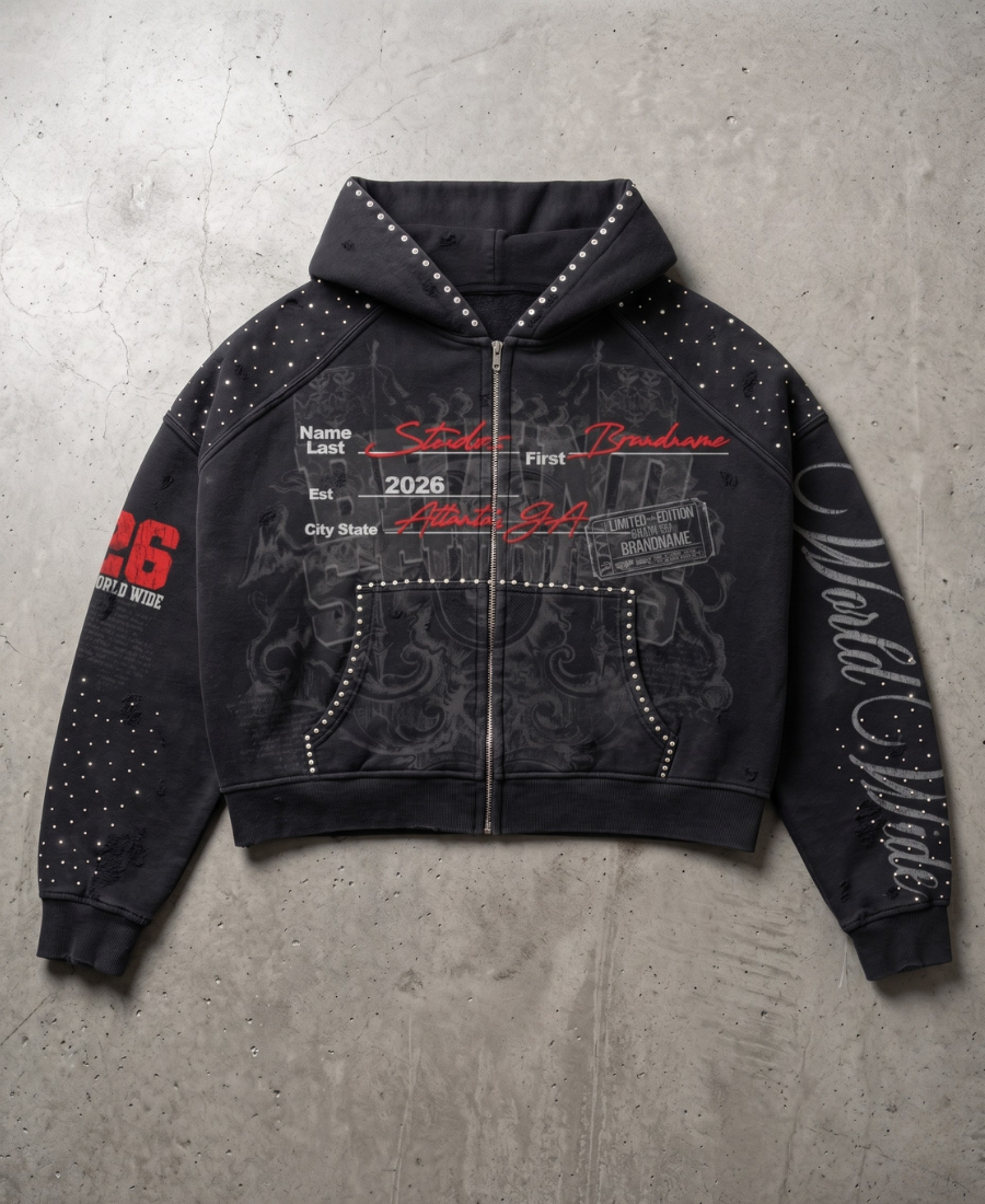Vintage Patchwork Hoodie