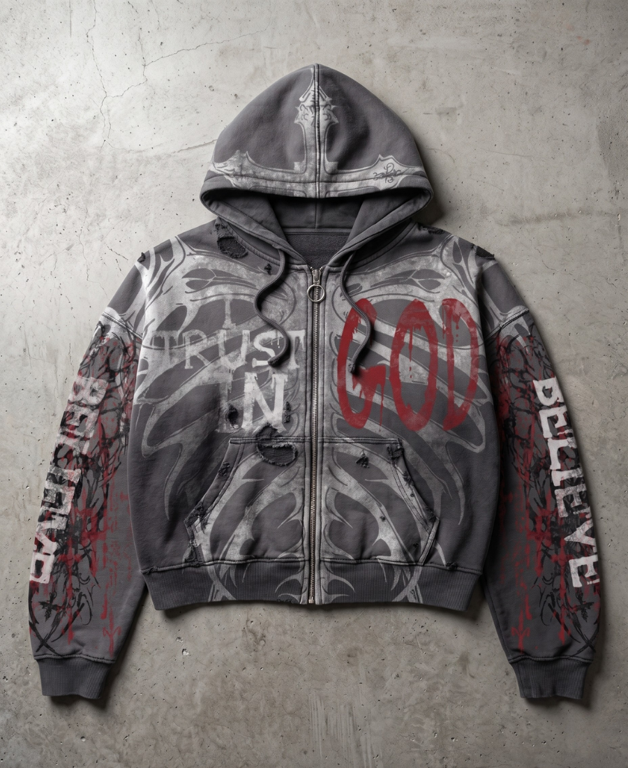 Trush İn God Hoodie