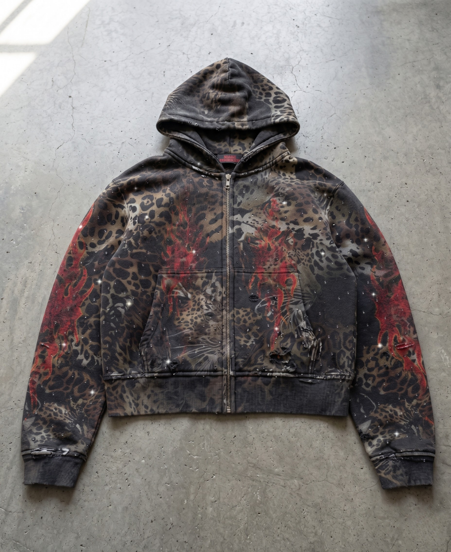 Leopar High Hoodie