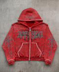 Ateo Gothic Rhinestone Hoodie
