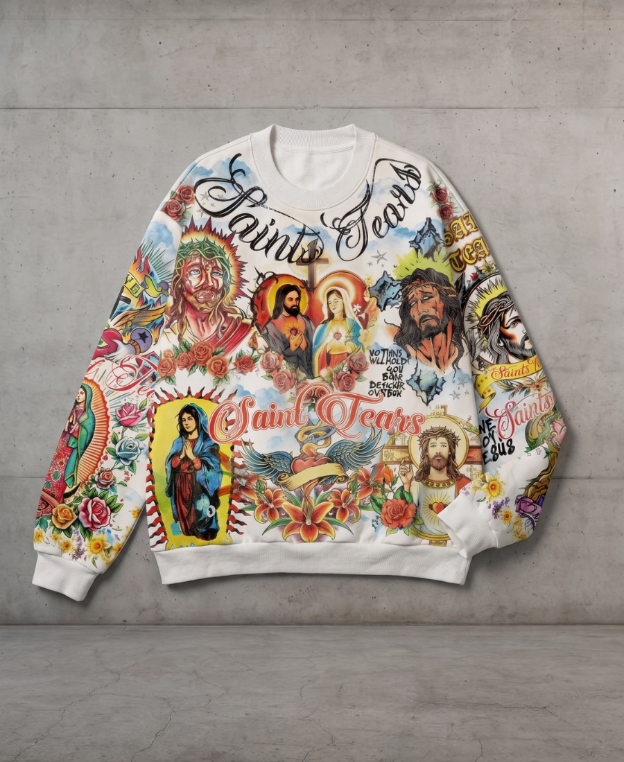 Sacred Heart All-Over Sweatshirt