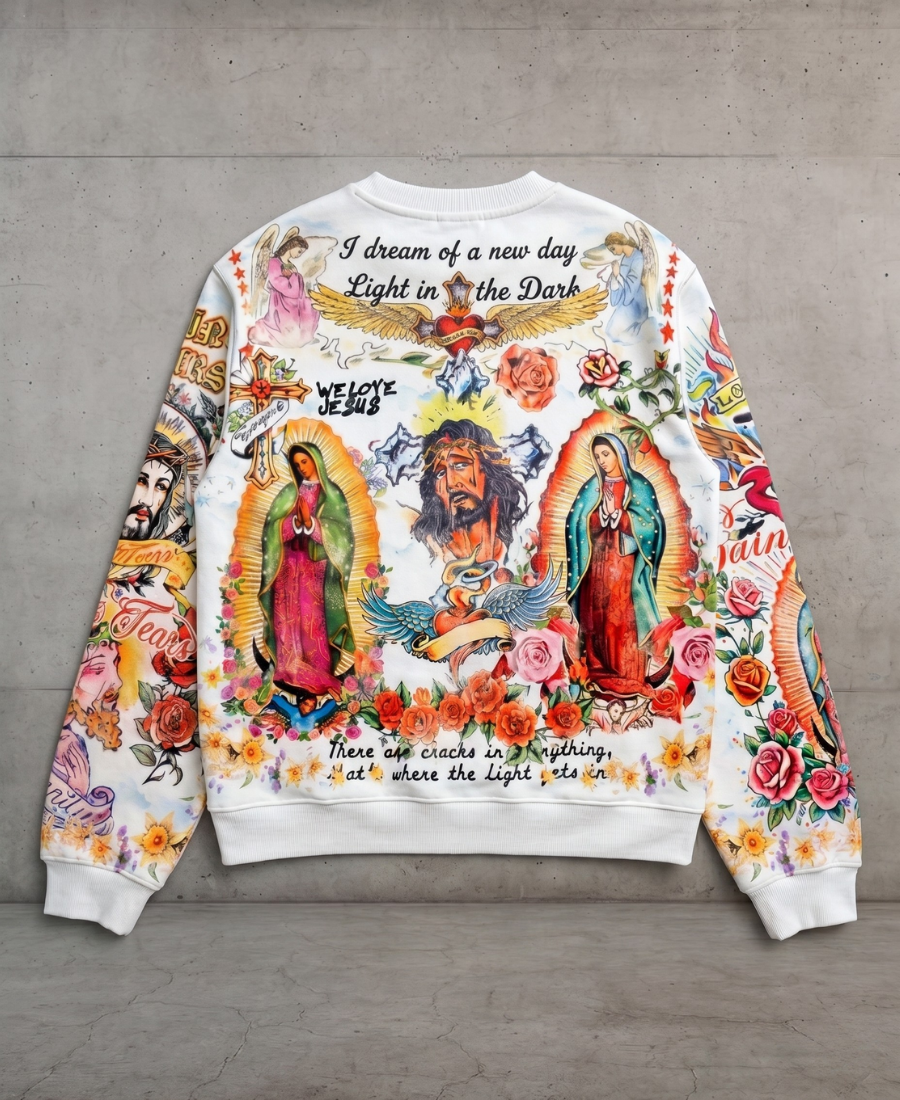 Sacred Heart All-Over Sweatshirt