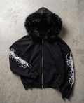 Faux Fur Sigil Zip-Up
