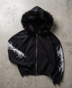 Faux Fur Sigil Zip-Up