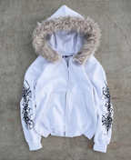 Faux Fur Sigil Zip-Up