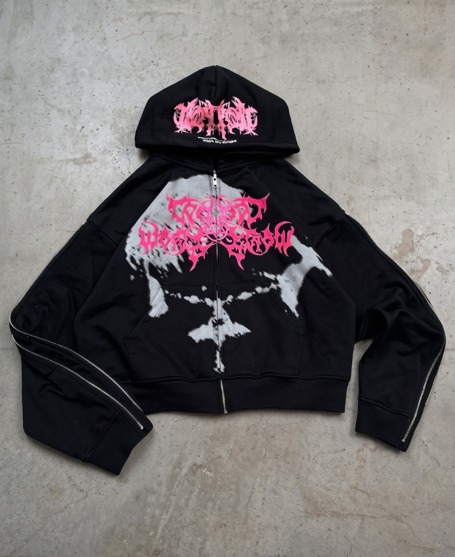 Neon Deathcore Hardware Zip-Up