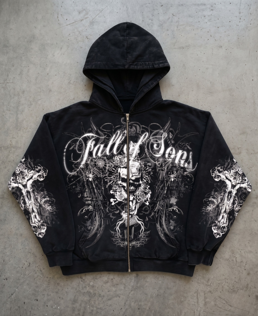 Nu-Metal Filigree Zip-Up