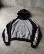 Tribal Sleeve Paneled Hoodie