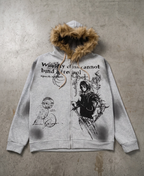 Tan Fur Worldly Sins Hoodie
