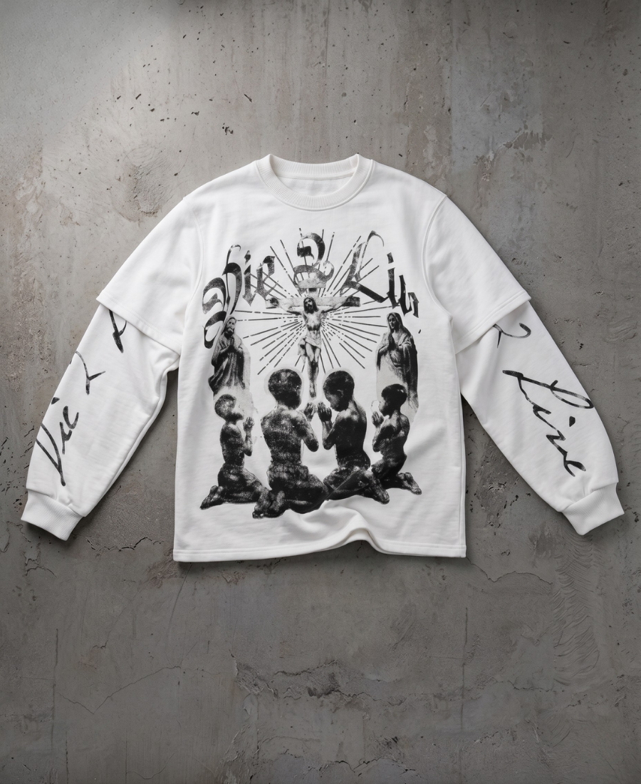 Praying Souls Layered Sweatshirt