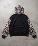 Leopard Patchwork Hoodie