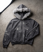 Opium Glitz Crucifix Hoodie