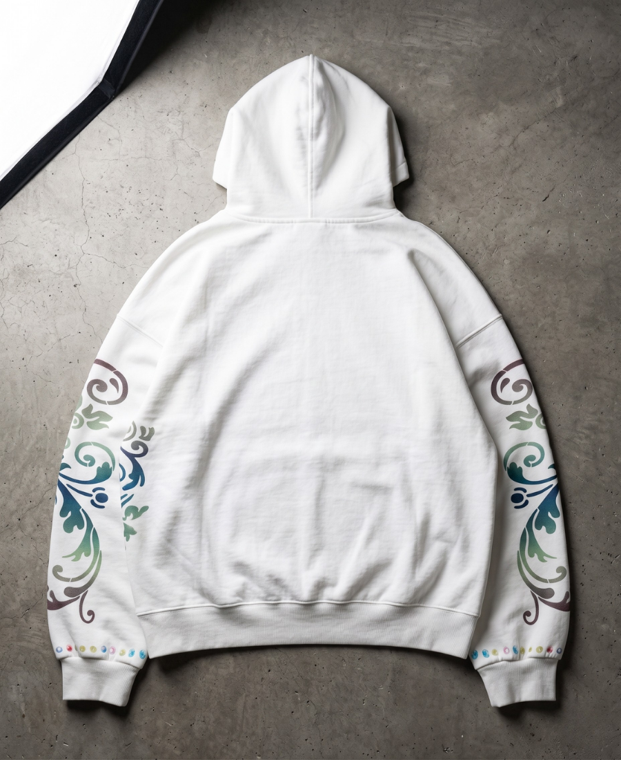 Y2K Rainbow Tribal Hoodie
