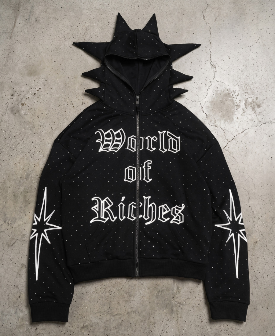 World of Riches Spiked Hoodie