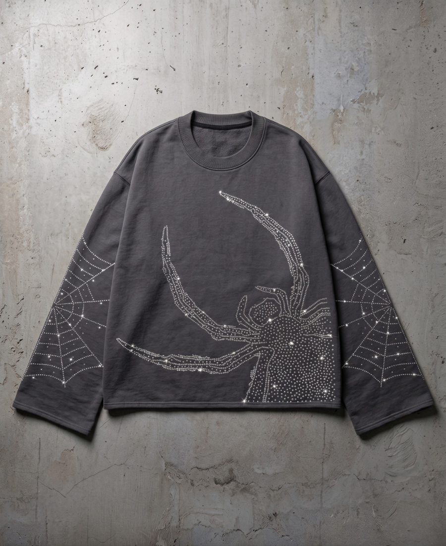 Crystal Spider Sweatshirt