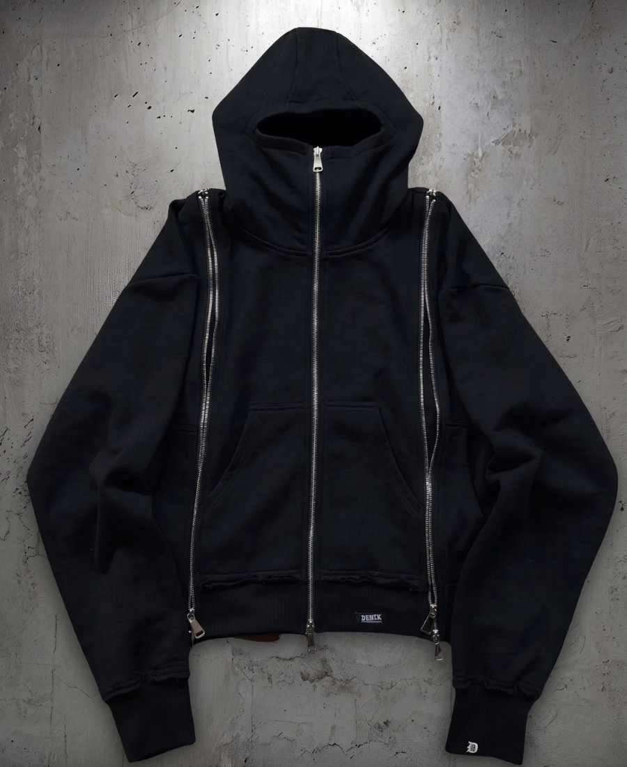 Triple Zipper Hoodie