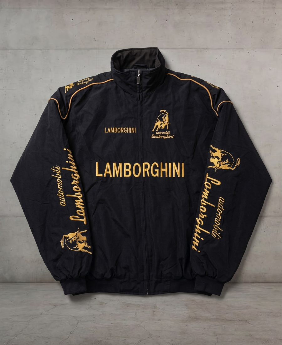 Nero-Gold Lamborghini Ceket