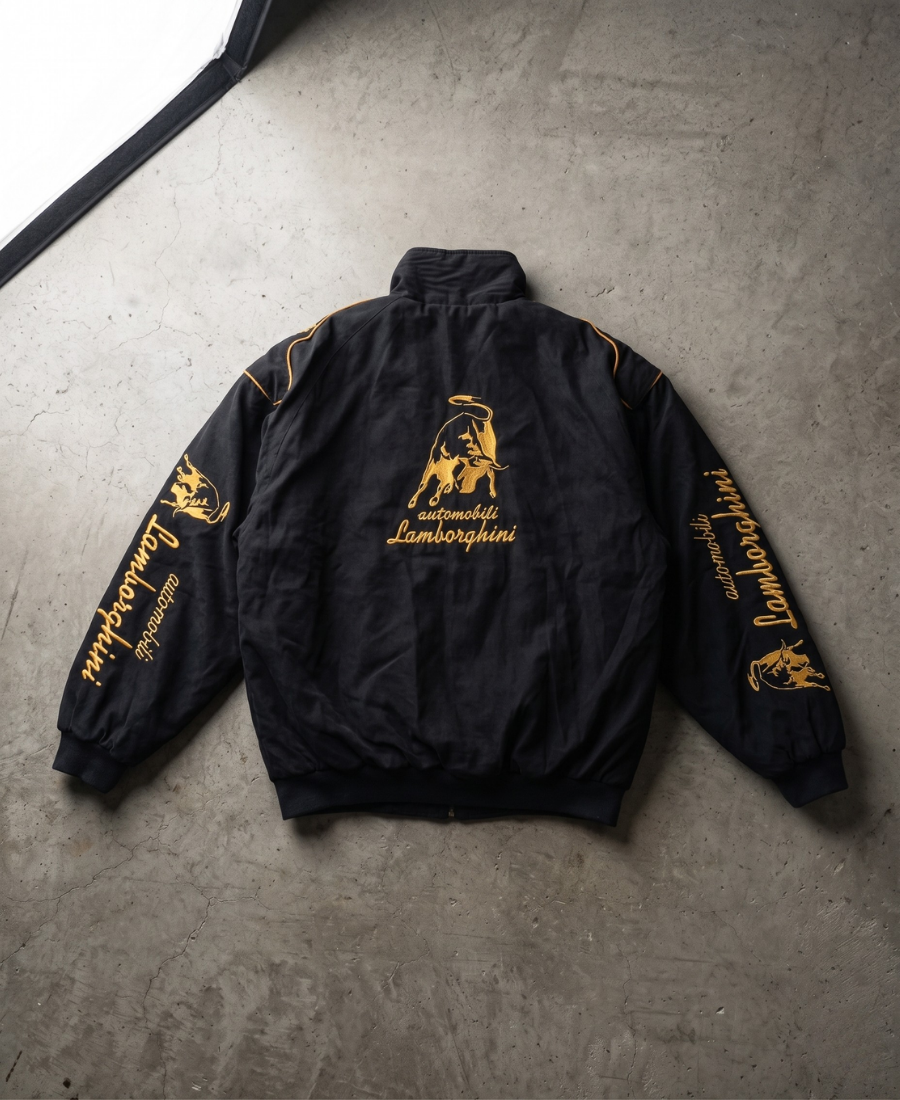 Nero-Gold Lamborghini Ceket