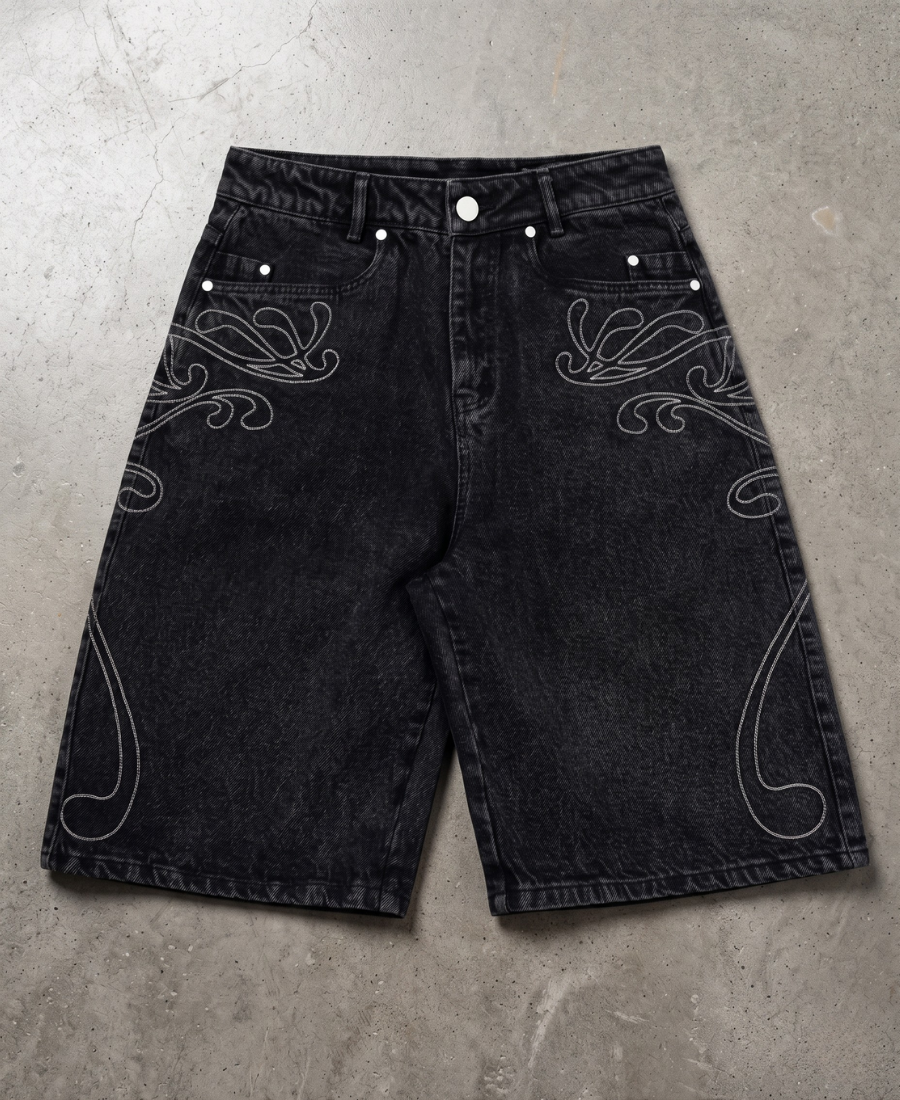 Neo-Tribal Embroidered Şort