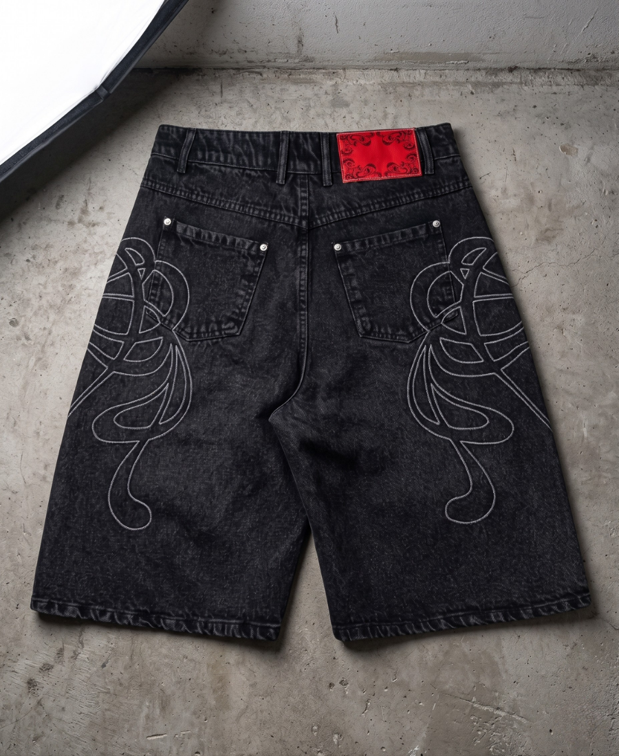 Neo-Tribal Embroidered Şort
