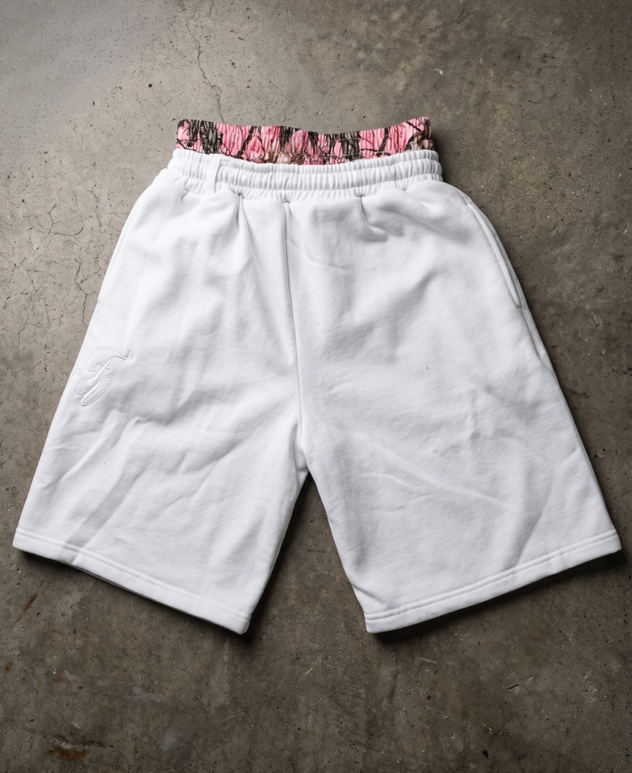 Pink Woodland Double Waist Şort