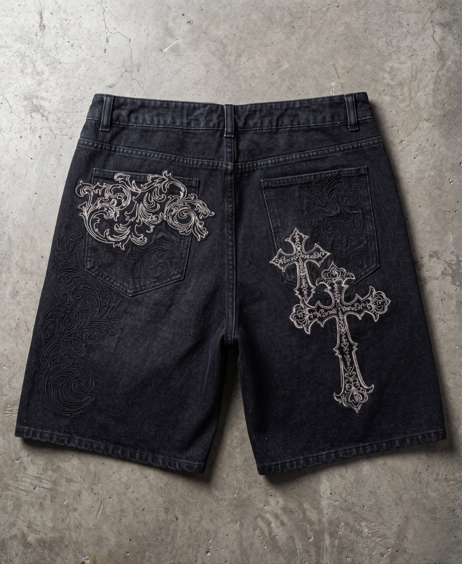Crucifix Scrollwork Heritage Şort