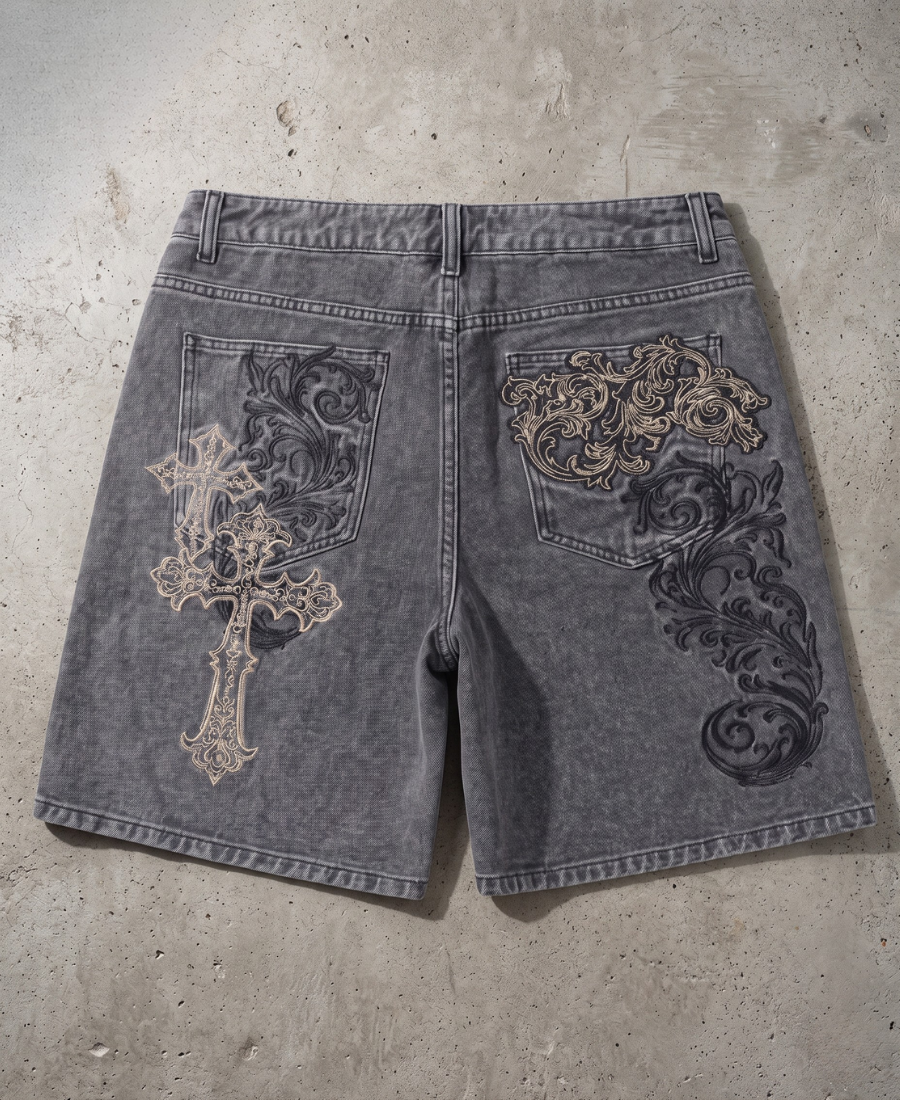 Crucifix Scrollwork Heritage Şort