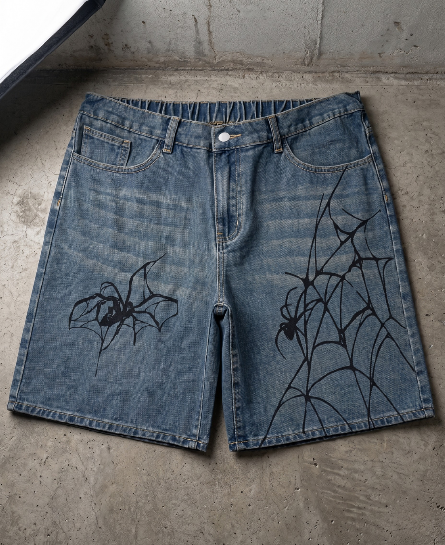 Pantalones cortos de mezclilla azul Arachnid