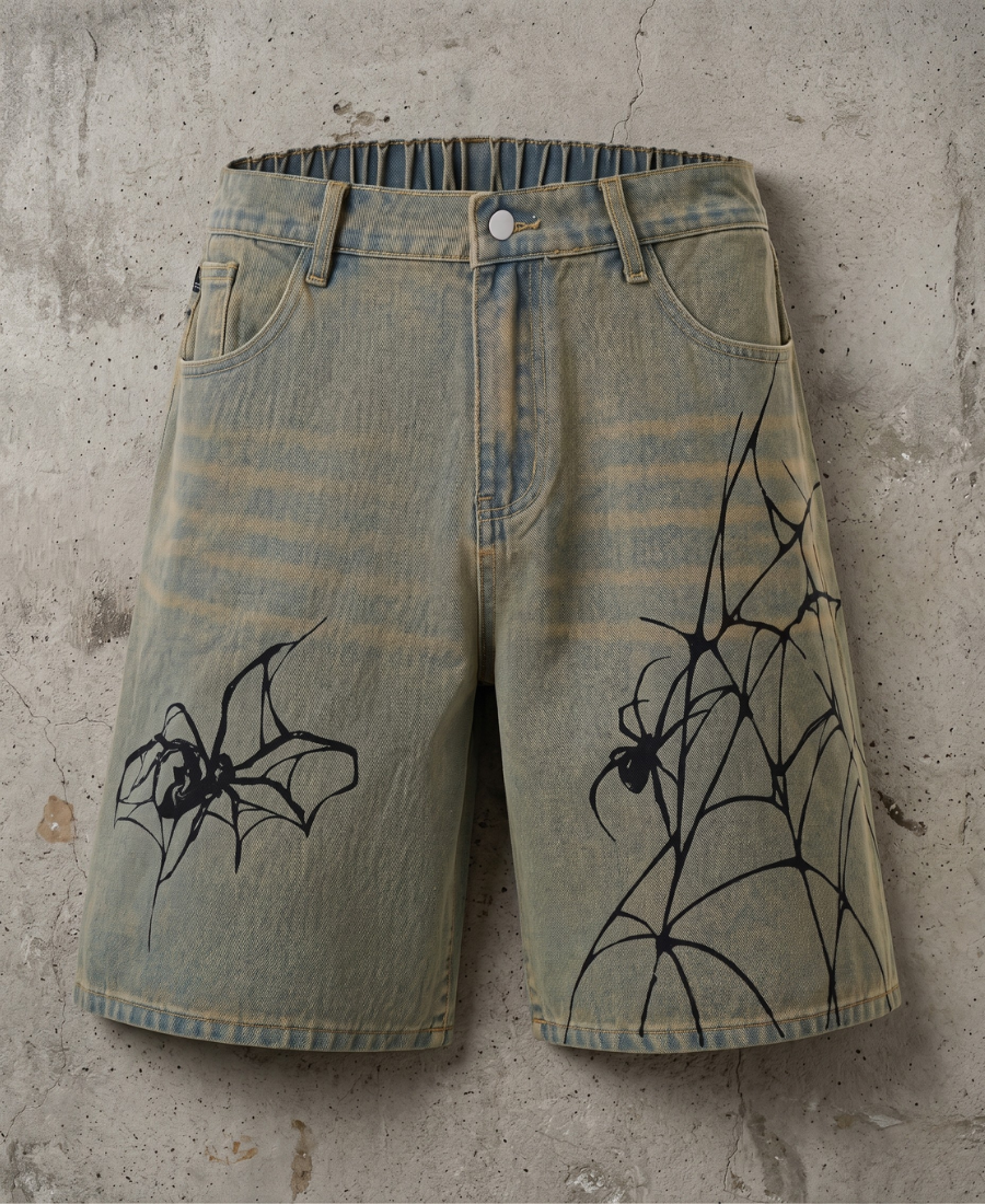 Pantalones cortos de mezclilla azul Arachnid