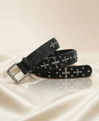 Opium Cross Studded Belt
