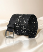 Opium Cross Studded Belt