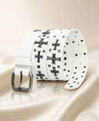 Opium Cross Studded Belt
