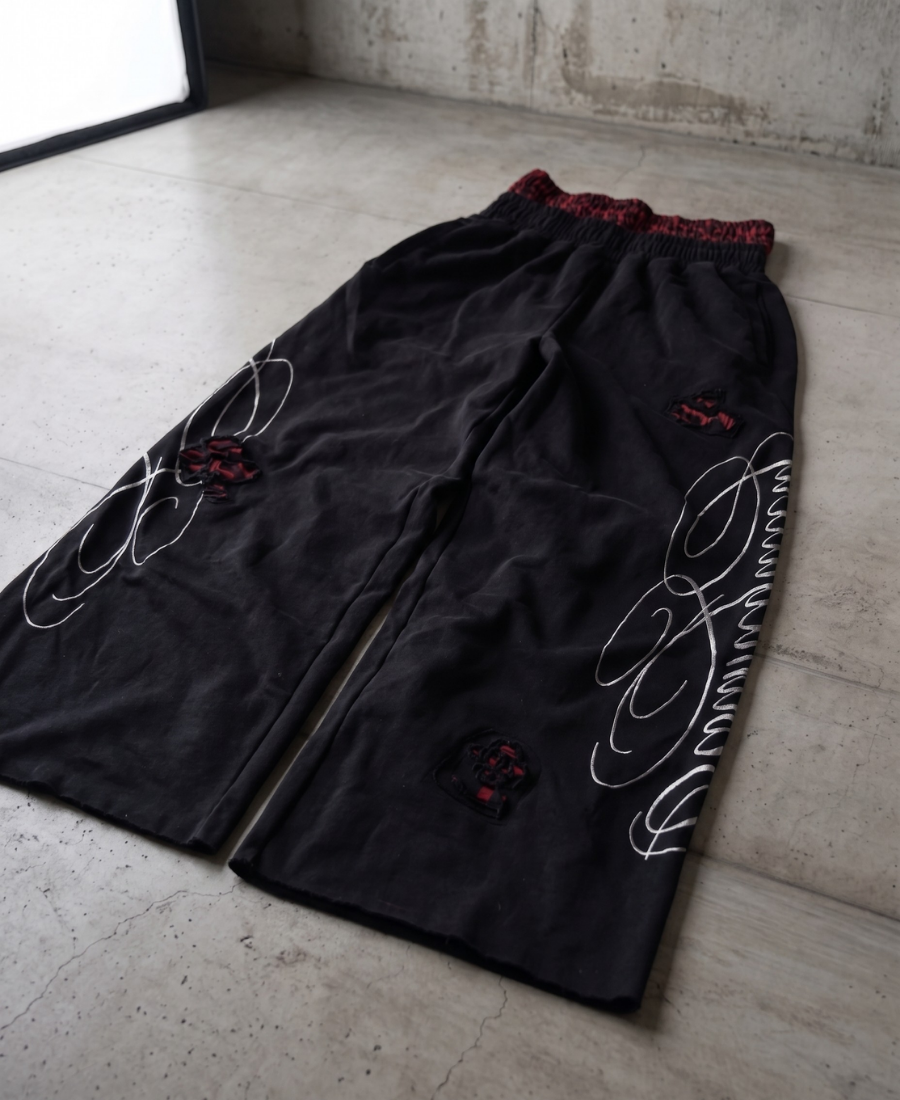 Black Distressed Eşofman