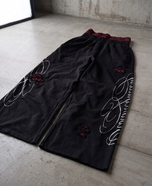 Black Distressed Sweatpants