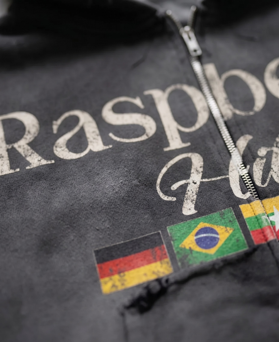 Sudadera con capucha Rasberry Flag