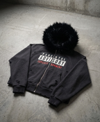 Sudadera con capucha de mármol vintage