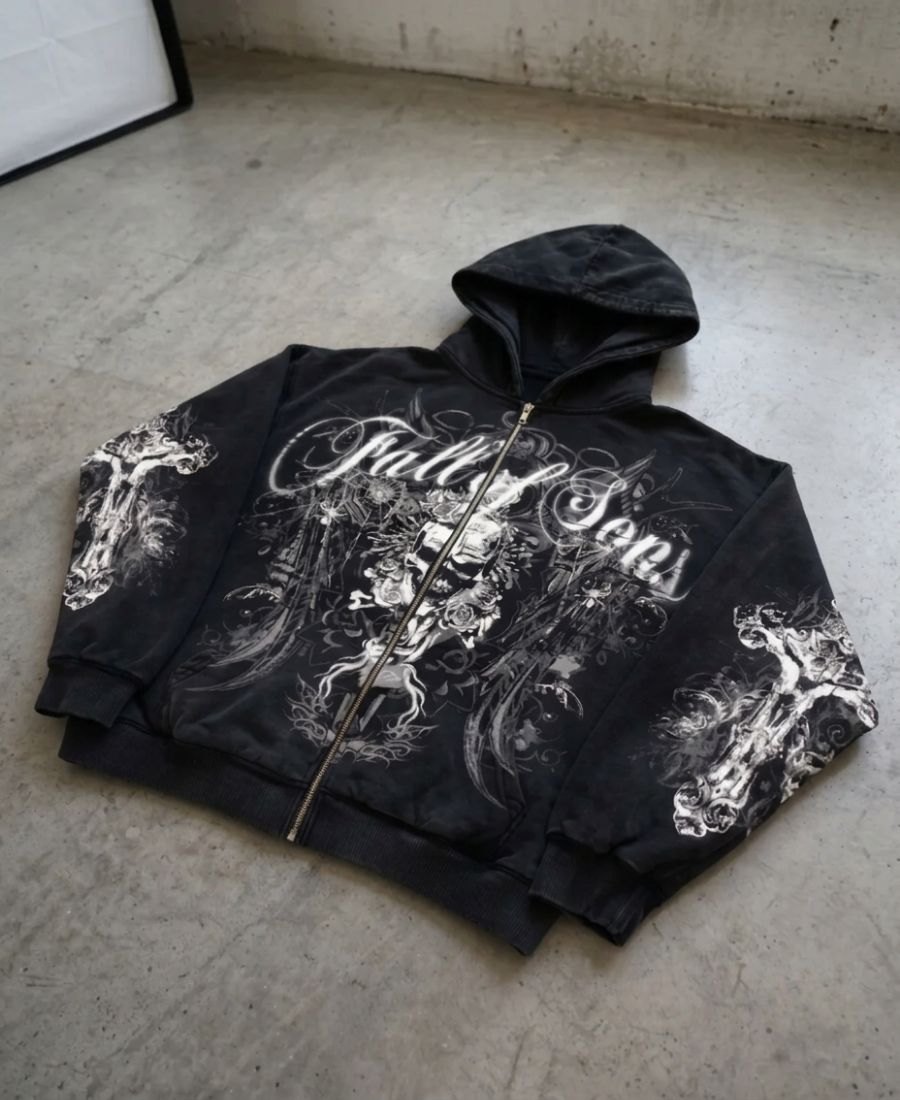 Nu-Metal Filigree Zip-Up