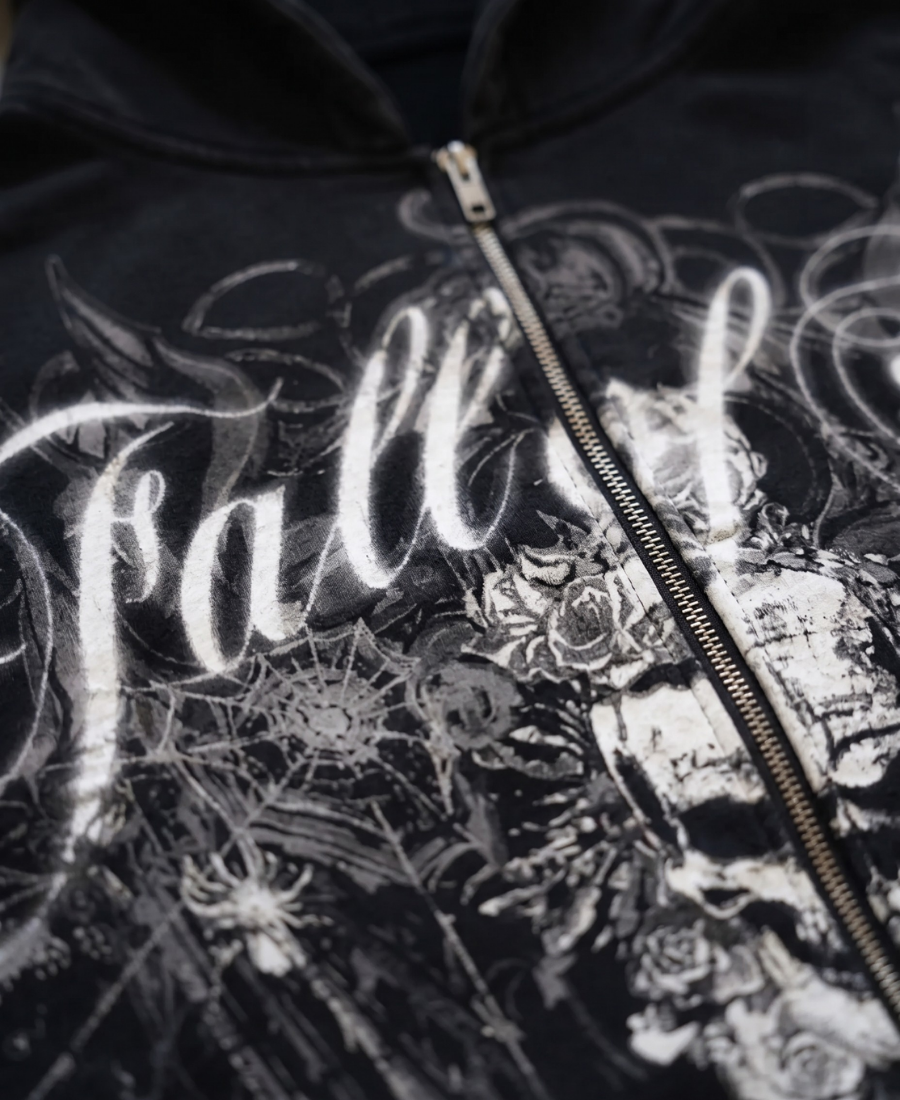 Nu-Metal Filigree Zip-Up