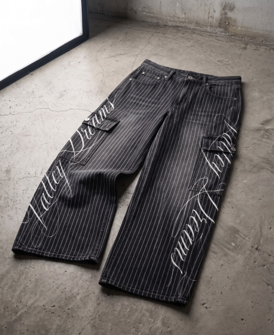 Chalk-Line Pants