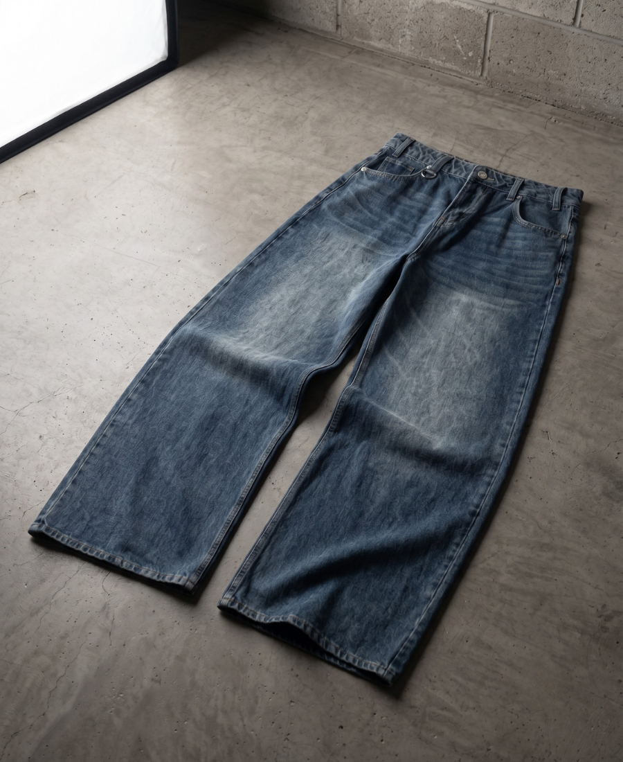 Pantalones azul ácido