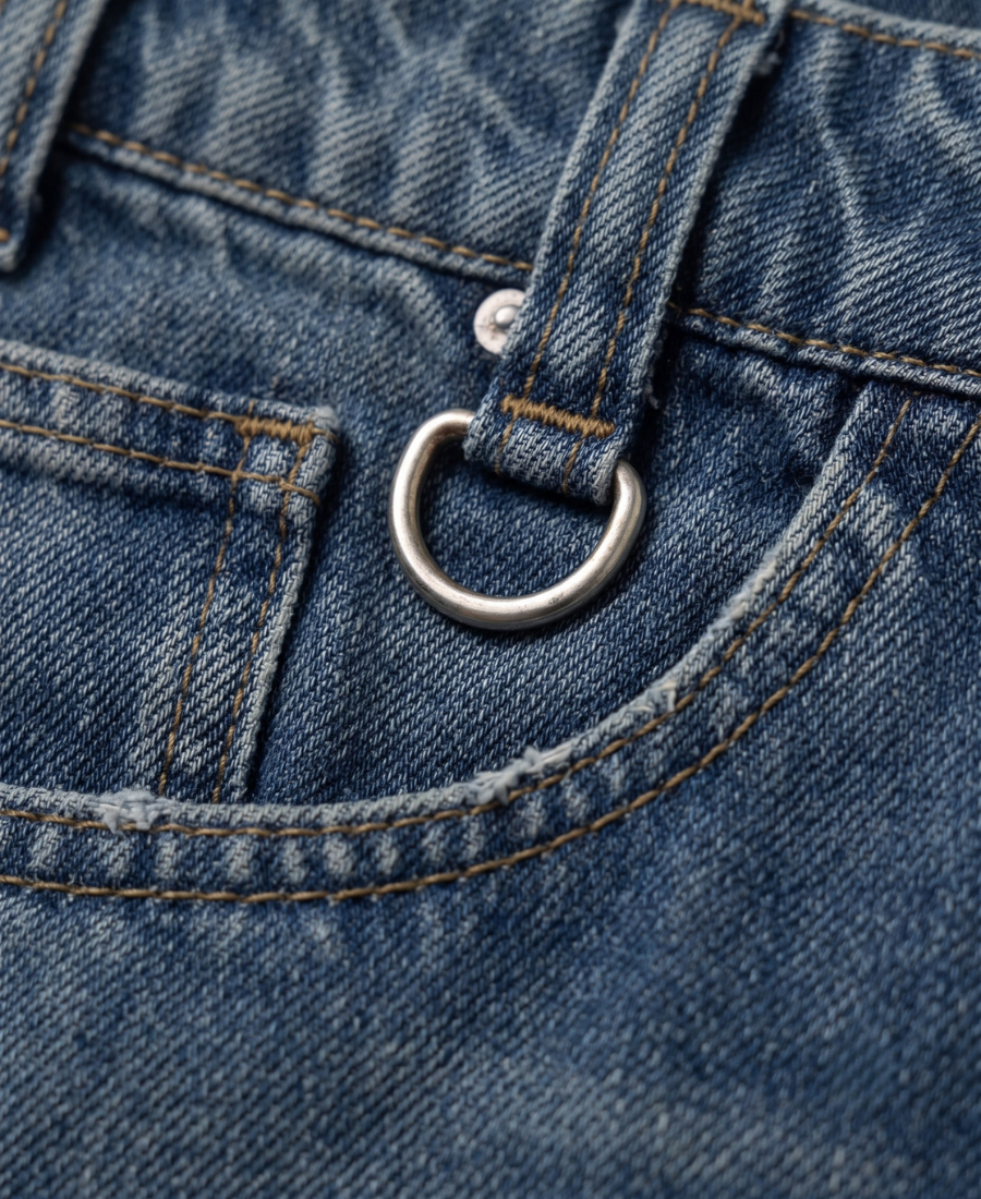 Pantalones azul ácido