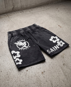 Shorts Saintly Blossom Acid Wash