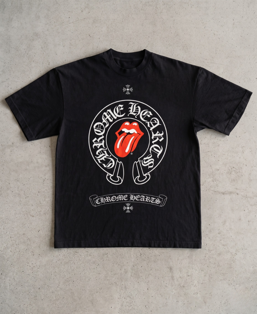 Chrome Rockstar Tongue Tee