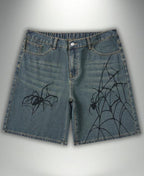 Arachnid Blue Denim Şort
