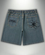 Arachnid Blue Denim Şort
