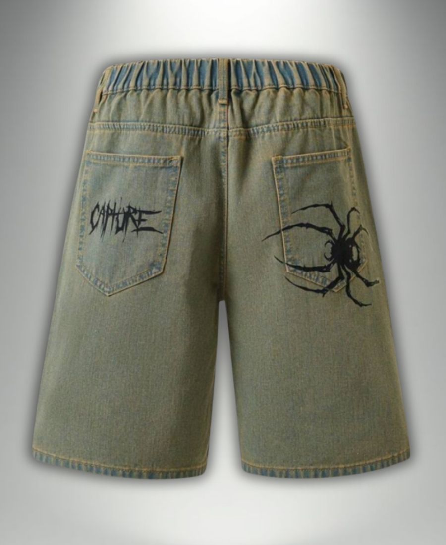 Arachnid Blue Denim Şort