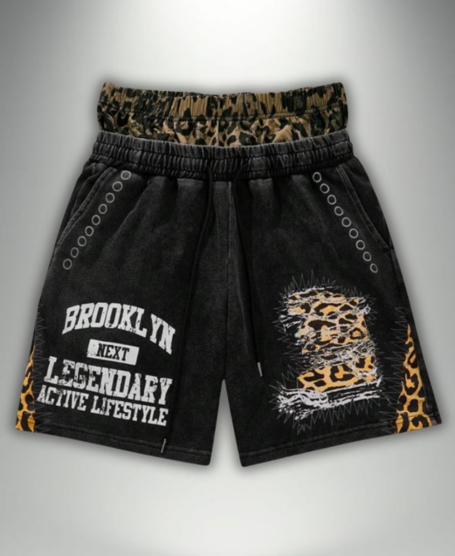 Brooklyn Leopard Layered Şort