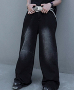 Midnight Faded Baggy Pants