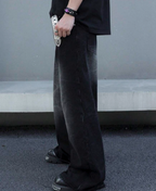 Midnight Faded Baggy Pants