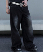 Midnight Faded Baggy Pants